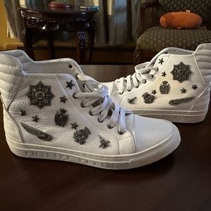Philipp Plein High Top Mens Sneakers Size 9